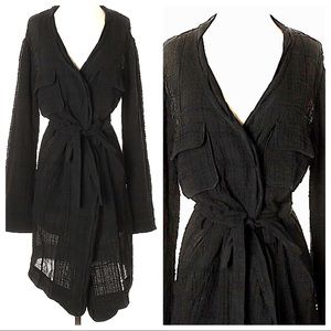 Donna Karan Urban Zen Belted Cardigan Coat